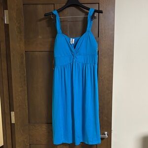 1775 NWT Blue Sleeveless Twist Front Dress Size XL